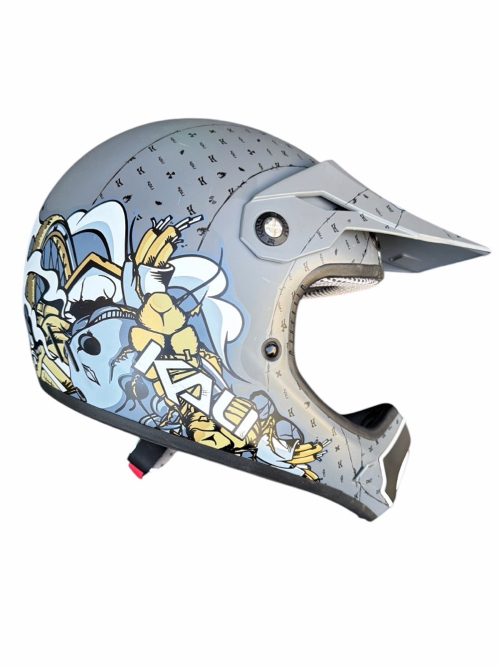 Kali full face ATV helmet cycling helmet RARE design size XL art print biking